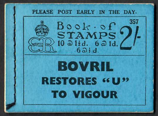 GREAT BRITAIN 1935 Edward 8th Booklet 2/- Blue Cover. - 389996 - Booklet
