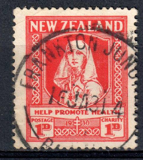 NEW ZEALAND 1930 Health. Help Promote Health. FRANKTON JUNCTION RAILWAY J class cancel frames the face. - 39016 - Used