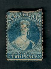 NEW ZEALAND 1862 Full Face Queen 2d Blue. Watermark Large Star. Perf 13. Small thin. Otherwise a fine copy. - 39029 - Used