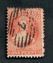 NEW ZEALAND Postmark Numeral 7 on Full Face Queen 1d Vermilion. - 39052 - Postmark