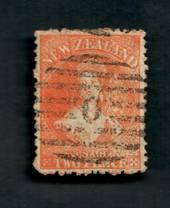 NEW ZEALAND Postmark Numeral 0 (not in the diamond) on Full Face Queen 2d Orange. - 39067 - Used