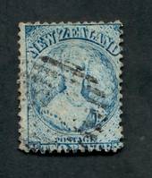 NEW ZEALAND 1862 Full Face Queen 2d Pale Blue. Plate 1 worn. Perf 12½ at Auckland. - 39086 - Used