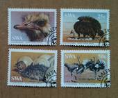 SOUTH WEST AFRICA 1985 Ostriches. Set of 4. - 39102 - VFU