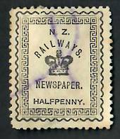 NEW ZEALAND 1890 New Zealand Railway Newspapers ½d Black. - 39160 - Used