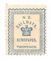 NEW ZEALAND 1890 Railway Newspapers 2d Blue. - 39165 - Mint