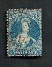NEW ZEALAND 1862 Full Face Queen 2d Blue. Plate 2. Perf 12Â½ at Auckland. Slightly dull corner. - 39187 - Used