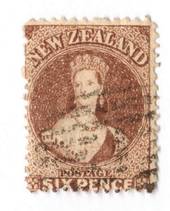 NEW ZEALAND 1862 Full Face Queen 6d Brown. Perf 12½ at Auckland. - 39287 - Used