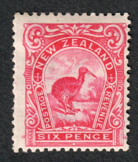 NEW ZEALAND 1898 Pictorial 6d Red. Redrawn. Slight nibbling. - 39397 - LHM