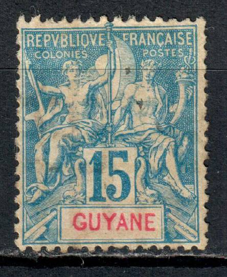 FRENCH GUIANA 1892 Definitive 15c Blue. - 39490 - MNG