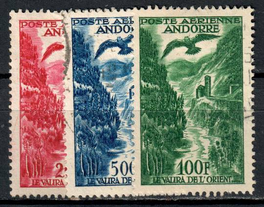 FRENCH ANDORRA 1955 Airs. Set of 3. - 39515