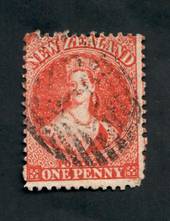 NEW ZEALAND 1862 Full Face Queen 2d Carmine-Vermilion. Light postmark impinges on the face. - 39520 - Used