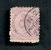 NEW ZEALAND 1882 Victoria 1st Second Sideface 2d Mauve. Perf 10. Secnd setting. Stop that Cough Bonnington's Irish Moss will do