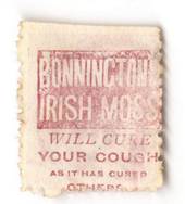 NEW ZEALAND 1882 Victoria 1st Second Sideface 2d Mauve. Perf 10. Secnd setting. Bonnington's Irish Moss will cure your cough as