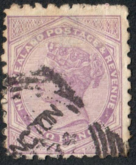 NEW ZEALAND 1882 Victoria 1st Second Sideface 2d Mauve. Perf 10. Secnd setting. Lochhead for Wertheim Sewing Machines Wholesale