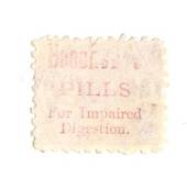 NEW ZEALAND 1882 Victoria 1st Second Sideface 2d Mauve. Perf 10. Secnd setting. Beechams' Pills for Impaired Digestion. - 3967 -