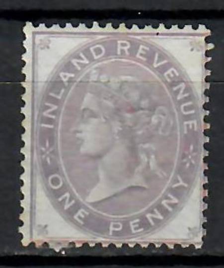 GREAT BRITAIN 1868 Victoria 1st Postal Fiscal 1d Purple. Die 1. - 39687 - LHM