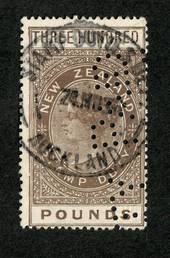 NEW ZEALAND 1880 Long Type Fiscal £300 Brown. Perfins. Excellent copy. - 39714 - FU