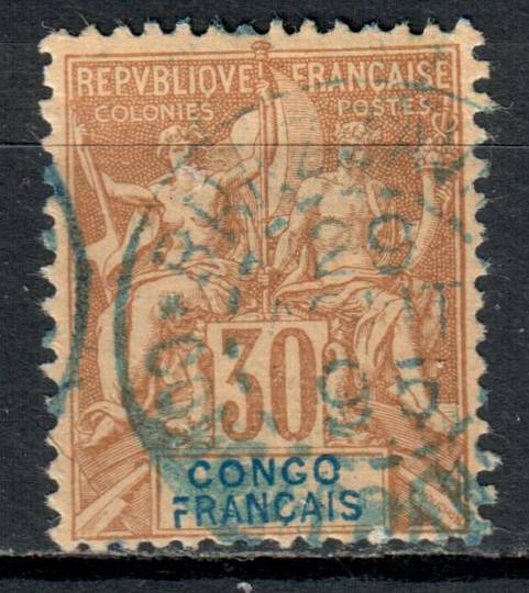 FRENCH CONGO 1892 Definitive 30c Cinnamon on drab. - 39846 - FU