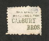 NEW ZEALAND 1882 Victoria 1st Second Sideface 2d Lilac. Perf 10. Advert in Green. Cadbury Bros .......................... - 3989