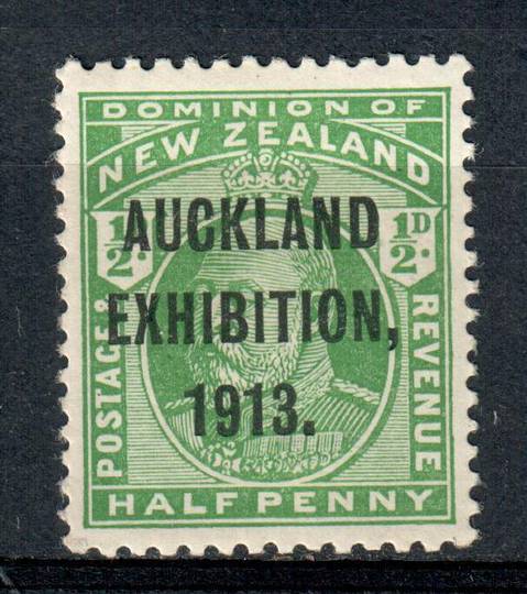 NEW ZEALAND 1913 Auckland Exhibition ½d Green. Very lightly hinged. - 39997 - LHM