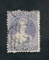 NEW ZEALAND 1862 Full Face Queen 3d Lilac. Excellent looking copy with small fault at the top visible only from the reverse. - 3