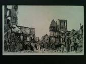 BELGIUM Postcard Ruins of the Halls in Ypres. - 40041 - Postcard