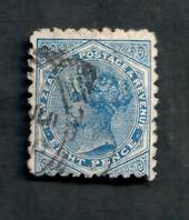 NEW ZEALAND 1882 Victoria 1st Second Sideface 8d Blue. Perf 10. 3rd setting in Brown-Purple. Sunlight Soap. - 4007 - FU