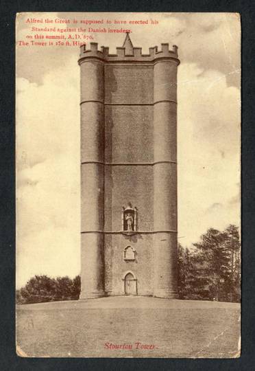 Postcard of Stourton Tower erected by Alfred the Great. - 40169 - Postcard