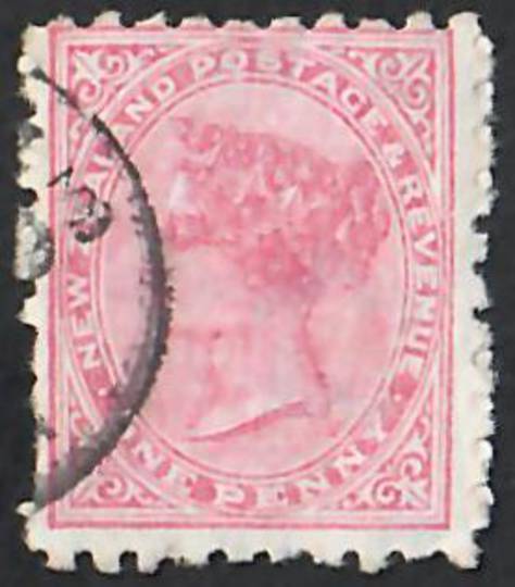 NEW ZEALAND 1882 Victoria 1st Second Sideface 1d Red. Lilac advert. Every dose of Bonnington's Irish Moss is Effective. - 4017 -