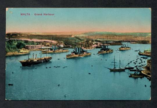 MALTA Coloured Postcard of Grand Harbour. - 40201 - Postcard