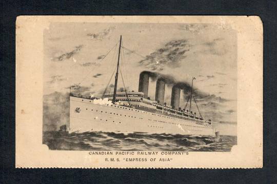 Postcard of Canadian Pacific Railway Company's RMS Empress of Asia. Faults. - 40240 - Postcard