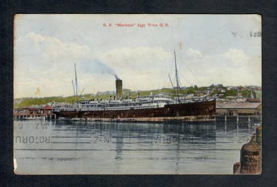 Coloured Postcard of S S Marama. - 40252 - Postcard