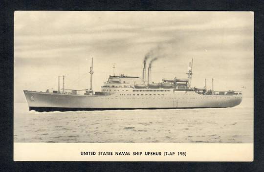 Real Photograph of United States Naval Ship Upshur. - 40263 - Postcard