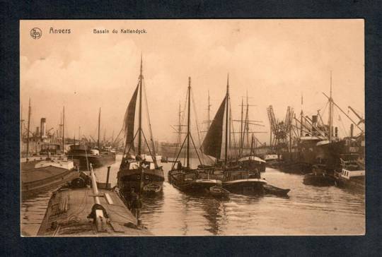 FRANCE Sepia Postcard of Basin du Kattendyck Anvers. - 40266 - Postcard