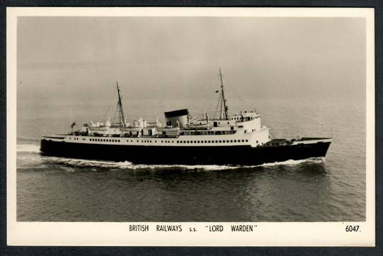 BRITISH RAILWAYS S S Lord Warden. Real Photograph. - 40272 - Postcard