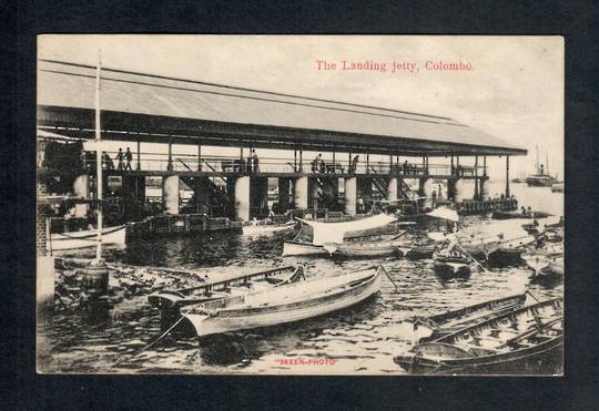 CEYLON Postcard of The Landing Jetty Colombo. - 40275 - Postcard