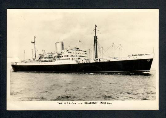 Real Photograph of The NZS Co's mv Ruahine. - 40301 - Postcard