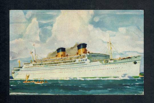 Coloured Postcard of the liner Mariposa. - 40308 - Postcard