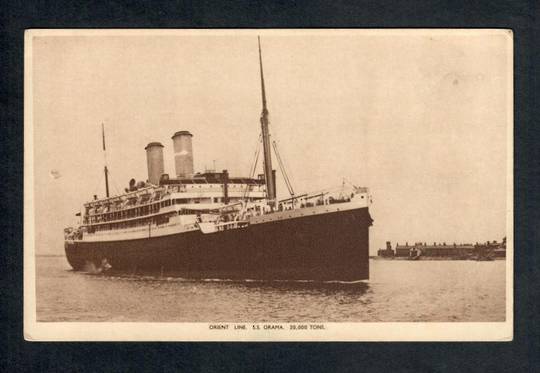 Real Photograph of Orient Line S S Orama. - 40311 - Postcard