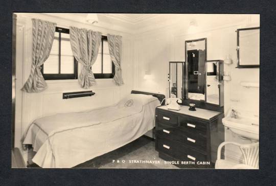 Real Photographs of P & O line S.S Strathnaver. Set of 6. One of the ship and five of the interior. Superb. - 40312 - Postcard