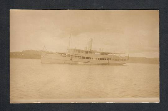 Real photograph of unidentified ship. Probably New Zealand. - 40336 - Postcard