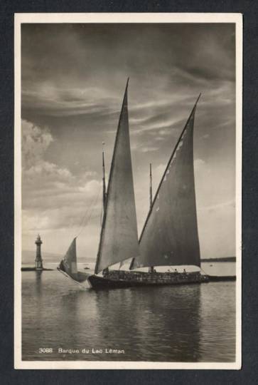 Real Photograph of Barque du Lac Leman. - 40339 - Postcard