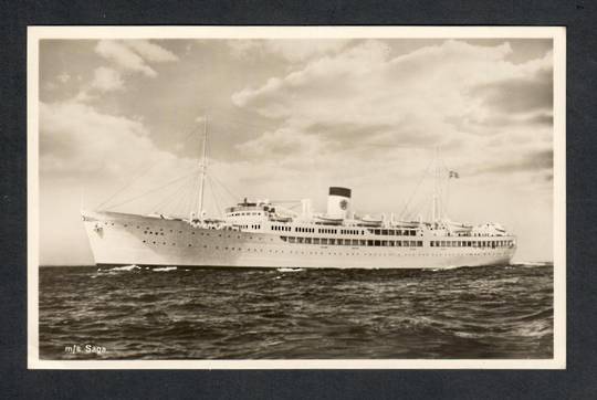 Postcard of the M/S Saga. - 40394 - Postcard