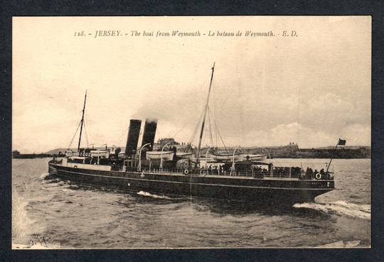 JERSEY The boat from Weymouth. - 40437 - Postcard
