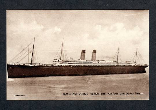 Real Photograph of RMS Adriatic. - 40444 - Postcard