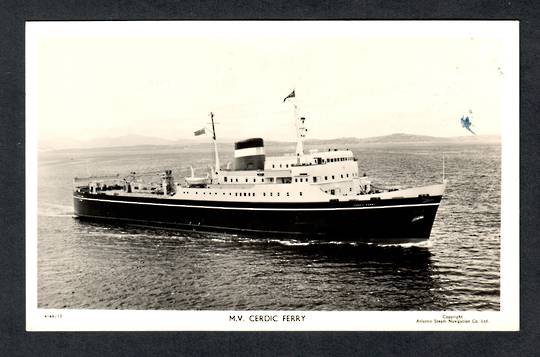 Real Photograph of M V Cerdic Ferry. (Tilbury to Antwerp). - 40450 - Postcard