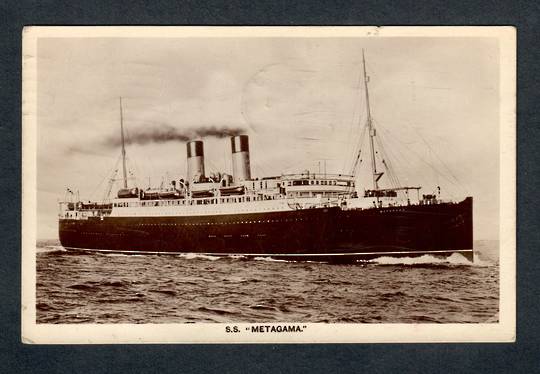 Real Photograph of S S Metagama. - 40463 - Postcard