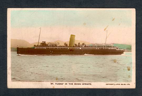 Tinted Real Photograph of St Tudno in the Menai Starits. - 40464 - Postcard