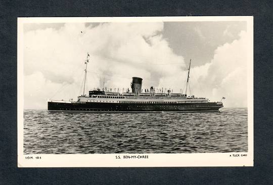 Real Photograph of S S Ben-my-chree. Dated August 1955. - 40467 - Postcard