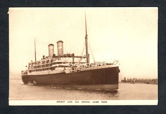 Real Photograph of Orient Line S S Orama. - 40480 - Postcard